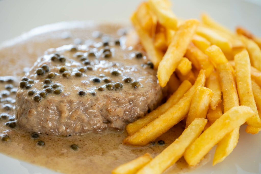 Filetto di manzo al pepe verde